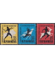 F-EX50989 RUMANIA MLH 1957 WORLD ATHLETICS GAMES ATHLETISM.