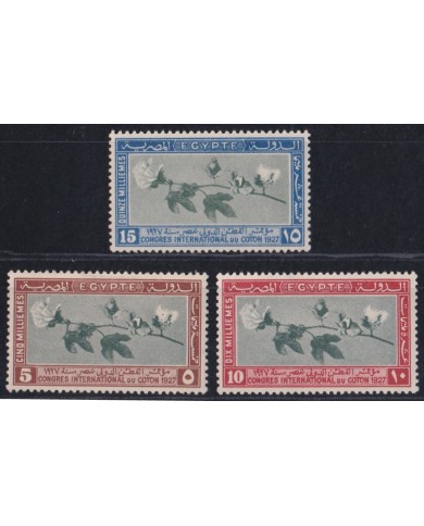 F-EX52750 EGYPT 1927 MLH INTERNATIONAL CONGRESS OF COTTON.