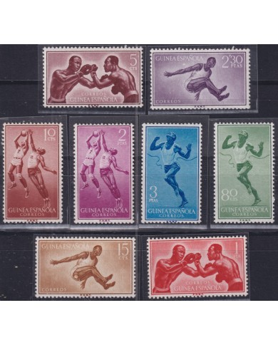 F-EX50661 GUINEA EQUATORIAL SPAIN 1958 MNH SPORT ATHLETISM BOXING RUNNER.