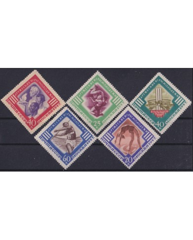 F-EX50787 RUSSIA 1957 MNH YOUTH GAMES SPORT GYMNASTICS JAVELIN.
