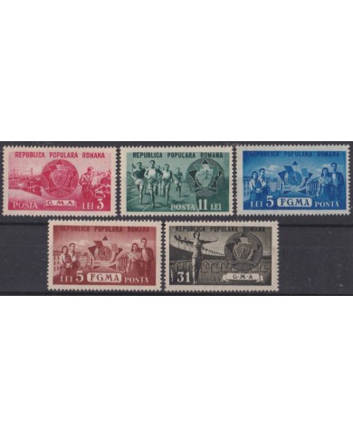 F-EX50791 RUMANIA 1950 MNH SPORT FGMA – GMA MILITAR GAMES ATHLETISM.