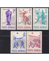 F-EX50823 RUMANIA 1963 MNH SPORT VOLLEYBALL EUROPEAN CHAMPIONSHIP.