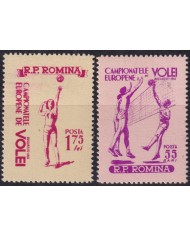 F-EX50821 RUMANIA 1955 MNH SPORT VOLLEYBALL EUROPEAN CHAMPIONSHIP.
