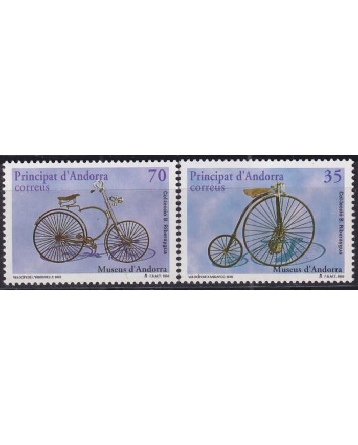 F-EX50811 ANDORRA 1998 MNH HISTORY OF CICLE CYCLING.