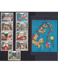 F-EX52763 ANGUILLA MNH 1981 CHRISTMAS NAVIDAD DISNEY MICKEY MOUSE SANTA CLAUS.