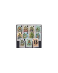 F-EX18208 CAYMAN  452-462 MNH NATURE LIZARD CRAB BUTTERFLY BIRDS FISH PLANTS.