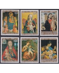 F-EX52766 CENTRAL AFRICA MNH 1979 CHRISTMAS NAVIDAD ART PAINTING CORREGE MEMLING FRA ANGELICO BRAMANTINO.