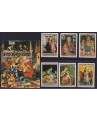 F-EX51911 CENTRAL AFRICA MNH 1979 CHRISTMAS NAVIDAD ART PAINTING CORREGE MEMLING FRA ANGELICO BRAMANTINO.