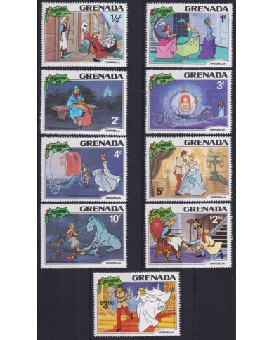 F-EX52771 GRENADA MNH 1981 CHRISTMAS NAVIDAD WALT DISNEY CINDERELLA.