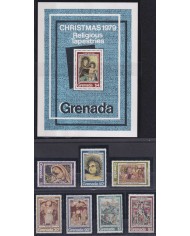 F-EX51936 GRENADA MNH 1979 CHRISTMAS NAVIDAD RELIGIOUS TAPESTRY.