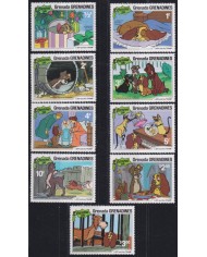 F-EX52772 GRENADA & GRENADINES MNH 1981 CHRISTMAS NAVIDAD WALT DISNEY LADY & TRAMP.