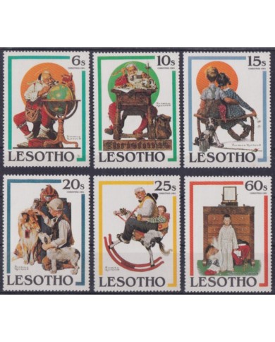 F-EX52774 LESOTHO MNH 1981 CHRISTMAS NAVIDAD TOYS SANTA CLAUS.