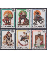 F-EX52774 LESOTHO MNH 1981 CHRISTMAS NAVIDAD TOYS SANTA CLAUS.
