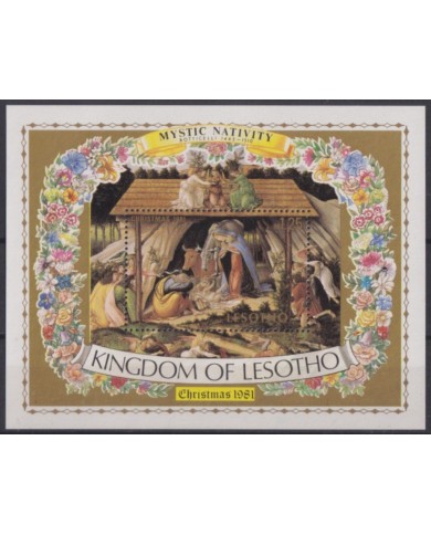 F-EX52775 LESOTHO MNH 1981 CHRISTMAS NAVIDAD ART PAINTING BOTTICELLI.
