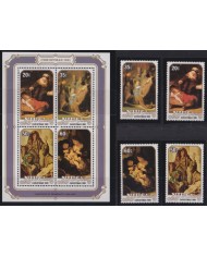 F-EX52778 NIUE MNH 1981 CHRISTMAS NAVIDAD ART PAINTING.