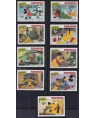 F-EX51919 REDONDA MNH 1981 CHRISTMAS NAVIDAD WALT DISNEY PLUTO´S TREE.