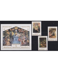 F-EX52793 ST LUCIA MNH 1980 CHRISTMAS NAVIDAD ART PAINTING BRUEGEL MURILLO PITTONI.
