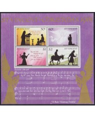 F-EX51920 ST VINCENT MNH 1981 CHRISTMAS NAVIDAD ART MUSICS.