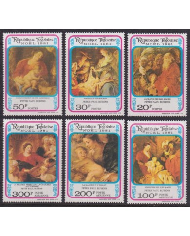 F-EX52786 TOGO MNH 1981 CHRISTMAS NAVIDAD ART PAINTING PETER PAUL RUBENS.