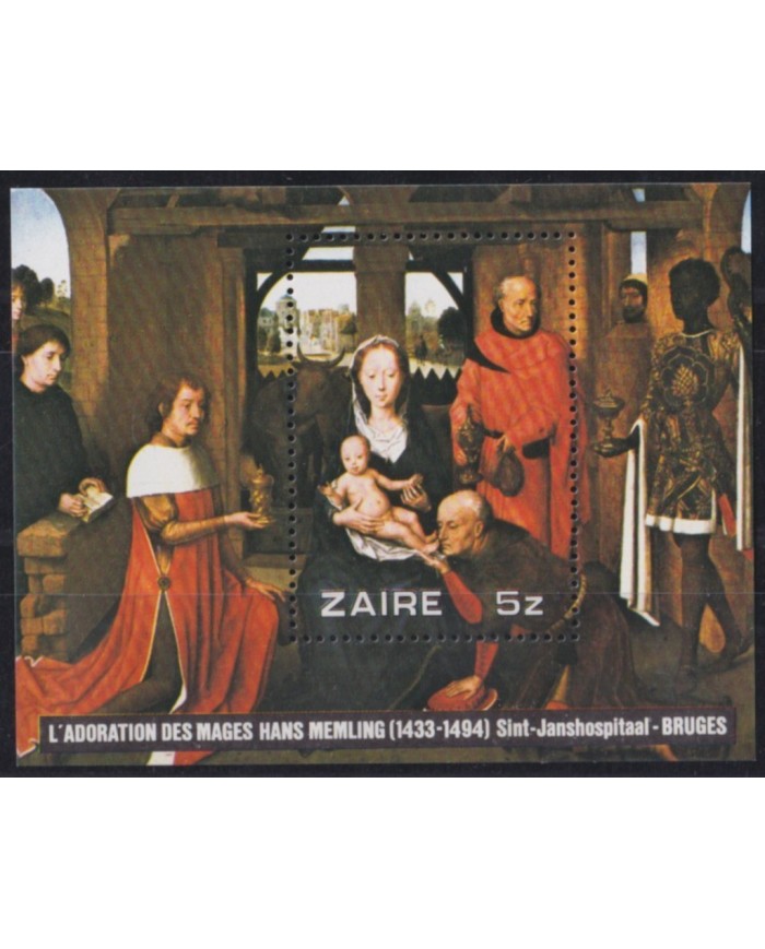 F-EX52803 ZAIRE MNH 1979 CHRISTMAS NAVIDAD ART PAINTING HANS MEMLING.