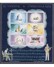 F-EX48150 ST VINCENT MNH 1979 CHRISTMAS NAVIDAD ART MUSICS.
