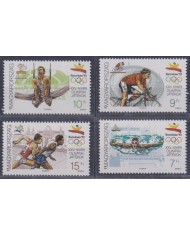 F-EX53280 HUNGARY MNH 1992 OLYMPIC GAMES BARCELONA CICLING SWIMMING ATHLETISM.