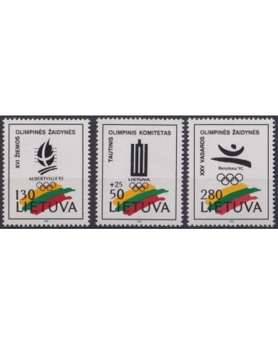 F-EX53281 LIETUVA LITHUANIA MNH 1992 OLYMPIC GAMES BARCELONA
