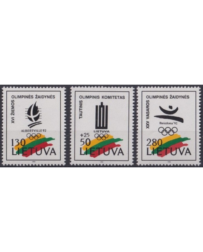 F-EX53281 LIETUVA LITHUANIA MNH 1992 OLYMPIC GAMES BARCELONA