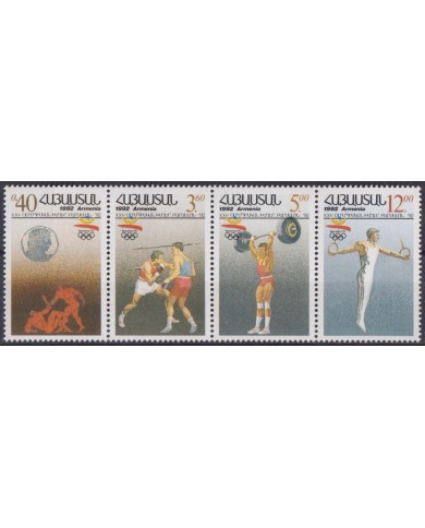 F-EX53282 GEORGIA MNH 1992 OLYMPIC GAMES BARCELONA BOXING ARCHEOLOGY ATHLETISM.