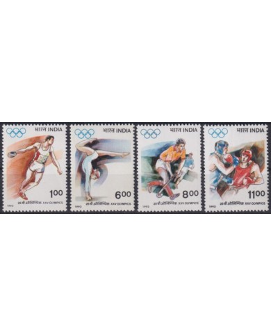 F-EX53283 INDIA MNH 1992 OLYMPIC GAMES BARCELONA ARTISTIC GIMNASTIC ATHLETISM.