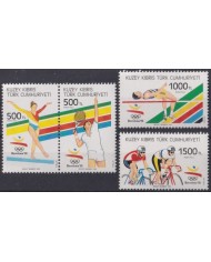 F-EX53300 CYPRUS TURKEY MNH 1992 OLYMPIC GAMES BARCELONA ARTISTIC GIMNASTIC CYCLING.