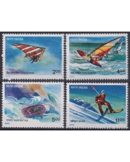 F-EX53304 INDIA MNH 1992 OLYMPIC GAMES BARCELONA SAILING RAFTING SURFING GLIDING