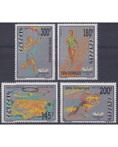 F-EX53305 SENEGAL MNH 1992 OLYMPIC GAMES BARCELONA TENNIS ATHLETISM.