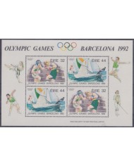 F-EX53316 EIRE IRELAND MNH 1992 OLYMPIC GAMES BARCELONA BOXING SAILING YACHTING.