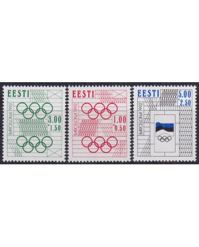 F-EX53318 ESTONIA MNH 1992 OLYMPIC GAMES LOGO.