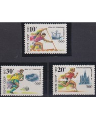 F-EX53319 RUSSIA 1991 MNH BARCELONA OLYMPIC GAMES ATHLETISM SOCCER.