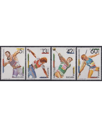 F-EX53320 BULGARIA MNH 1990 OLYMPIC GAMES BARCELONA ATHLETISM ATLETISMO.