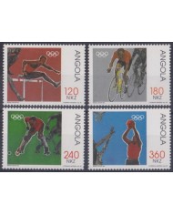F-EX53326 ANGOLA MNH 1992 OLYMPIC GAMES BARCELONA ATHLETISM CICLING JOCKEY.