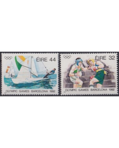F-EX53328 EIRE IRELAND MNH 1992 OLYMPIC GAMES BARCELONA SAILING BOXING.