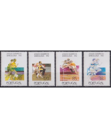 F-EX53335 PORTUGAL MNH 1992 OLYMPIC GAMES BARCELONA SOCCER HOCKEY ATHLETISM.