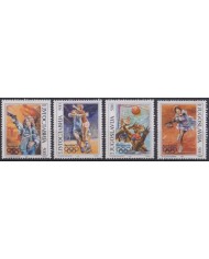 F-EX53336 YUGOSLAVIA MNH 1992 OLYMPIC GAMES BARCELONA TENNIS WATERPOLO SHUTTING.