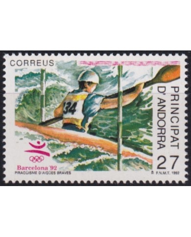 F-EX53340 ANDORRA MNH 1992 OLYMPIC GAMES BARCELONA CANOES KAYAK PIRAGUISMO.