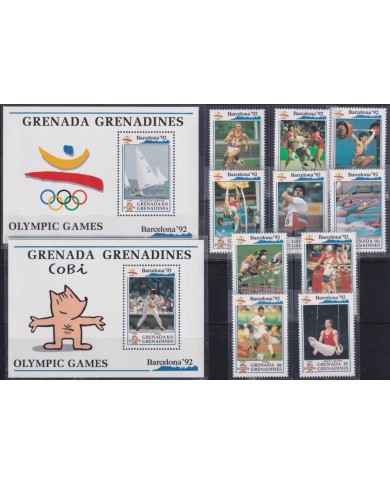 F-EX53010 GRENADA & GRENADINES MNH 1992 OLYMPIC GAMES BARCELONA ATHLETISM.