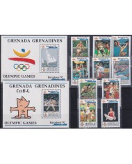 F-EX53010 GRENADA & GRENADINES MNH 1992 OLYMPIC GAMES BARCELONA ATHLETISM.