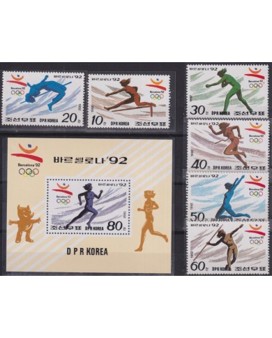 F-EX53011 KOREA MNH 1992 OLYMPIC GAMES BARCELONA ATHLETISMS ATLETISMO.