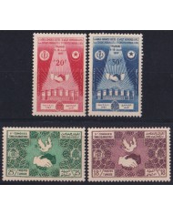 F-EX52722 TUNISIE TUNIS 1957 MNH CISL WORD CONGRESS PIGEON HAND BIRD AVES.