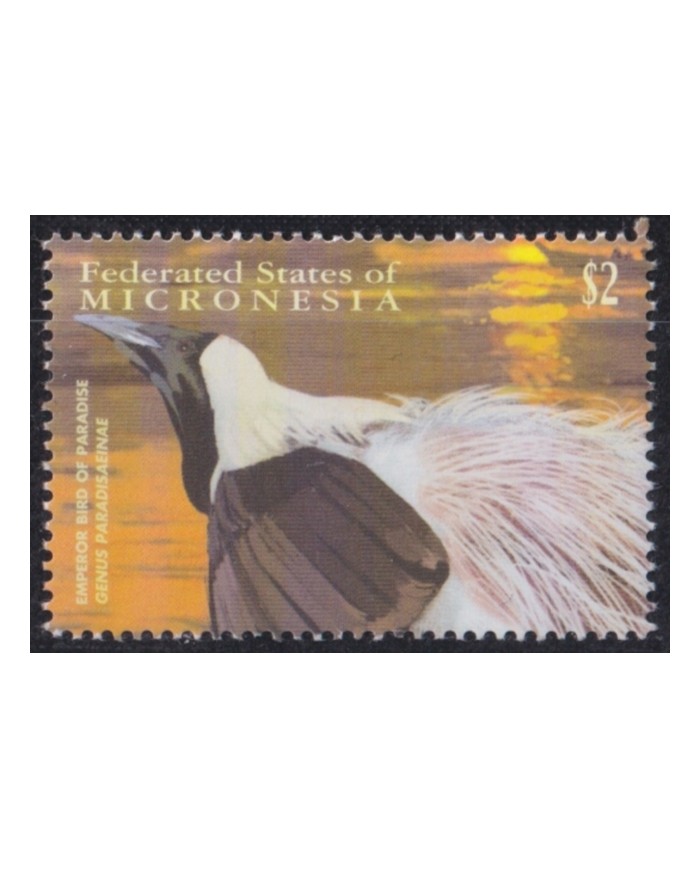 F-EX52562 MICRONESIA 2001 MNH 2$ PARADISE BIRD AVES OISEAUX VÖGEL.