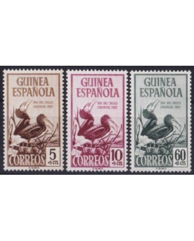 F-EX52921 GUINEA SPAIN 1952 MNH STAMP DAY BIRD AVES OISEAUX VÖGEL.