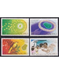 F-EX53254 NAURU 1976 MNH 30th ANNIV RETURN FROM TRUK LANDSCAPE BIRD AVES.