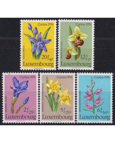 F-EX52883 LUXEMBOURG 1976 MNH FLOWER FLORES